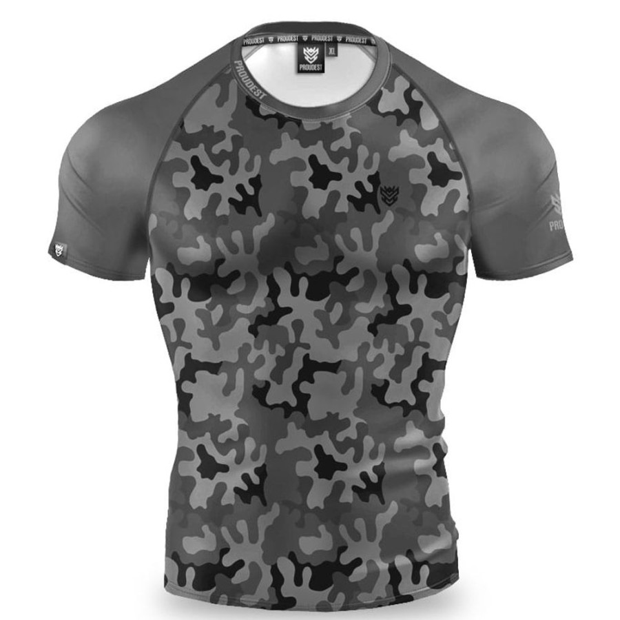 Mezczyzna Proudest | Rashguard Krotki Camuflage Grey