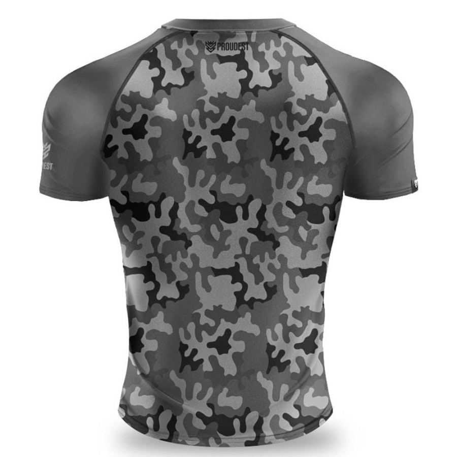 Mezczyzna Proudest | Rashguard Krotki Camuflage Grey