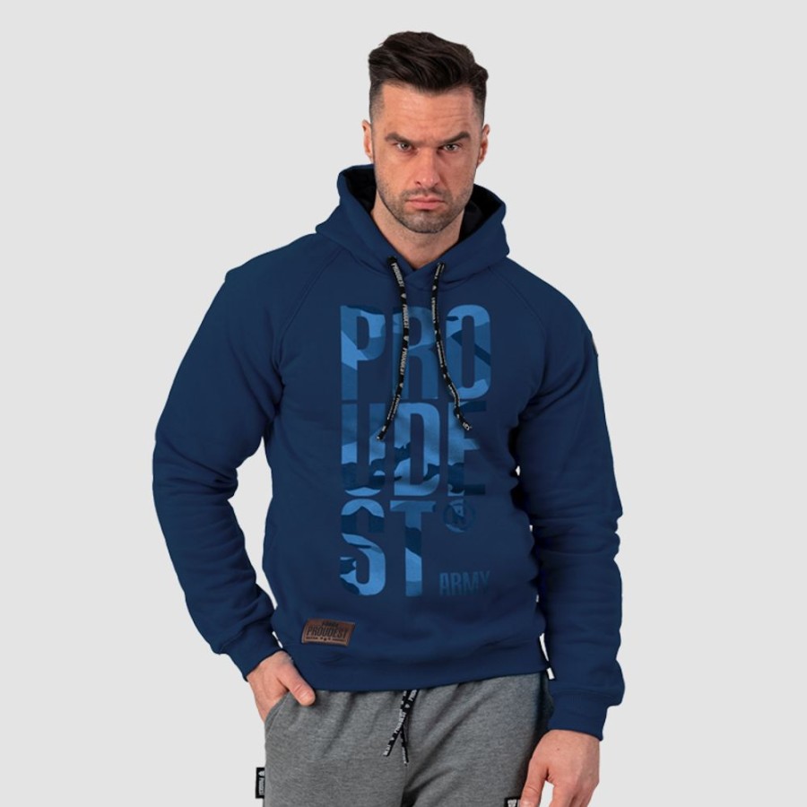 Mezczyzna Proudest | Bluza Z Kapturem Army Dark Blue