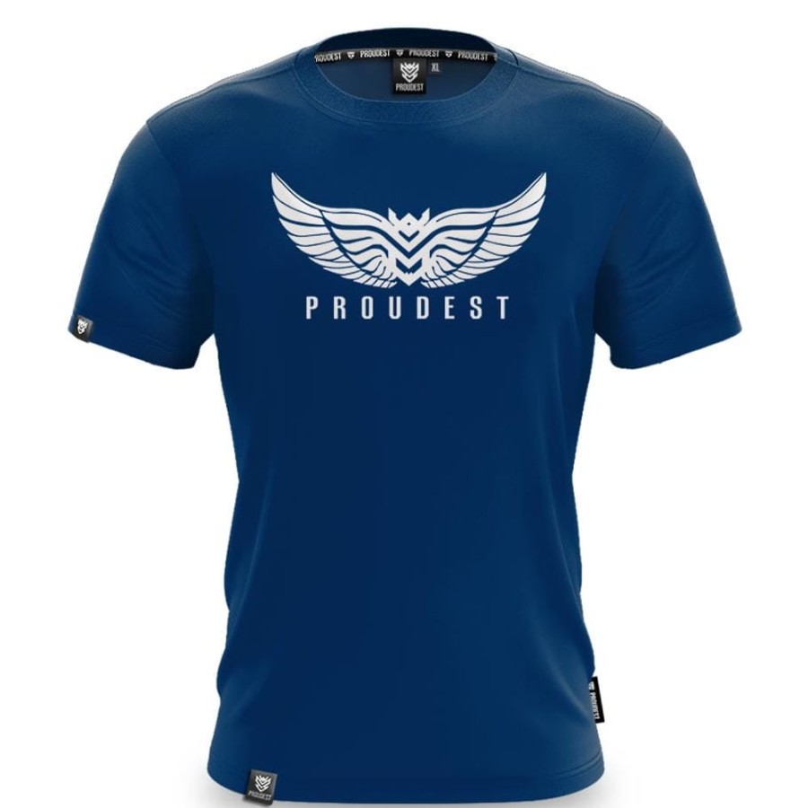 Mezczyzna Proudest | Koszulka Bawelniana Wings Dark Blue