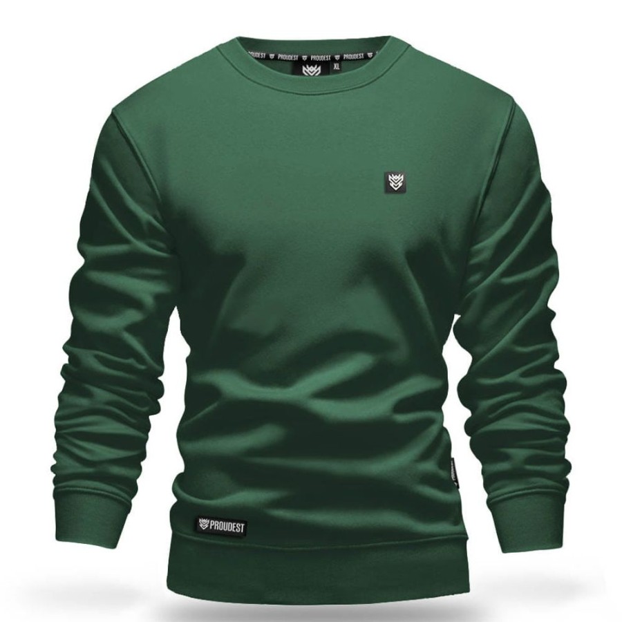 Mezczyzna Proudest | Bluza Klasyczna Dark Green Pro