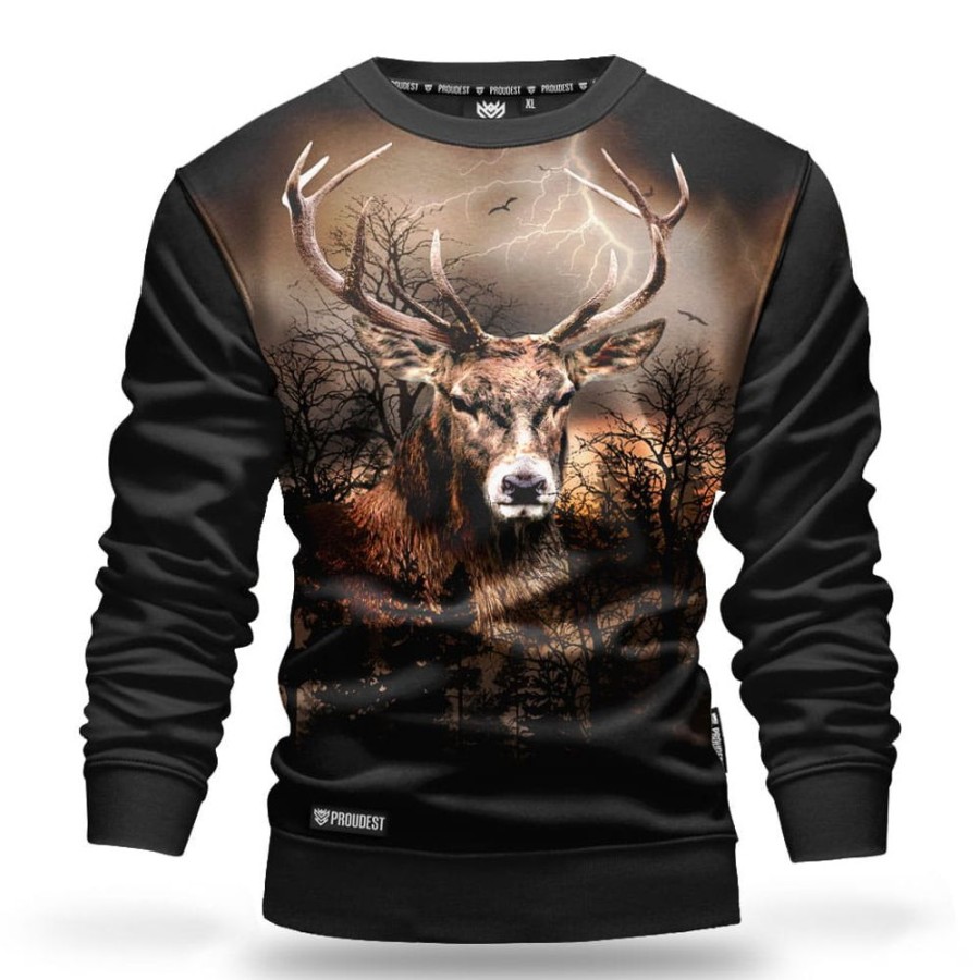 Mezczyzna Proudest | Bluza Klasyczna Mix Wild Deer Brown