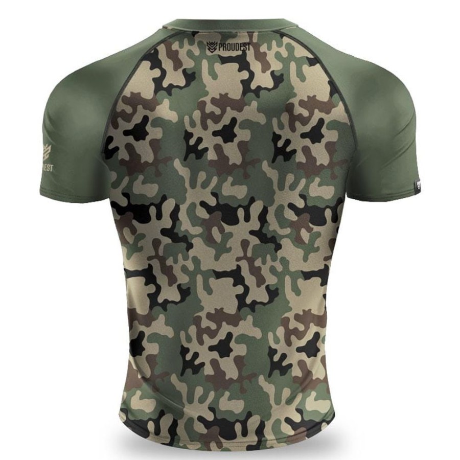 Mezczyzna Proudest | Rashguard Krotki Camuflage Green