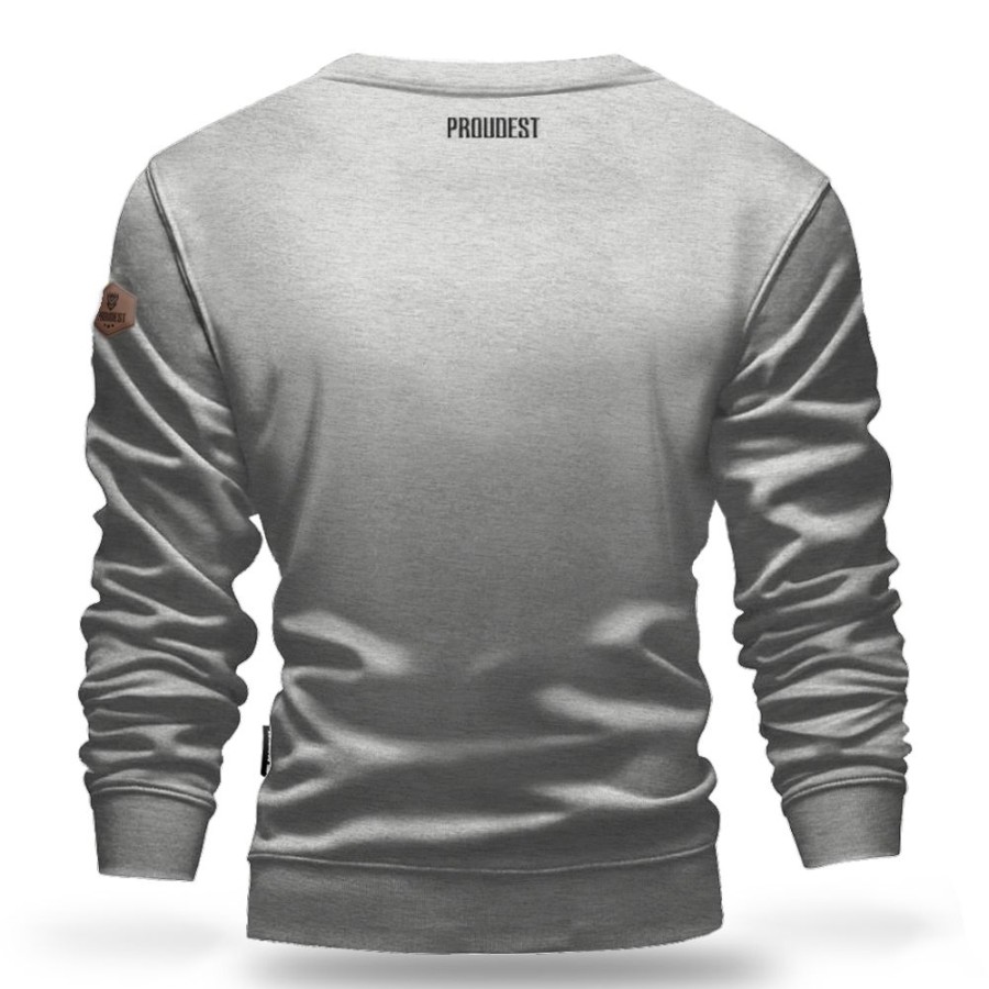 Mezczyzna Proudest | Bluza Klasyczna Original Light Grey Melange