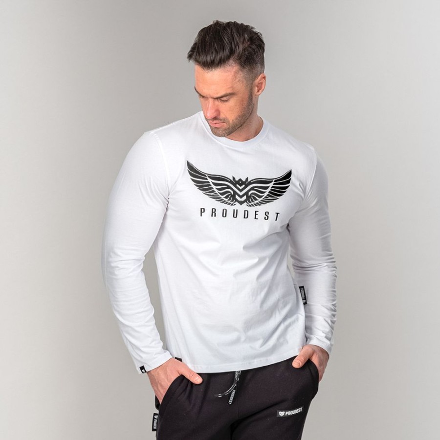 Mezczyzna Proudest | Longsleeve Wings White