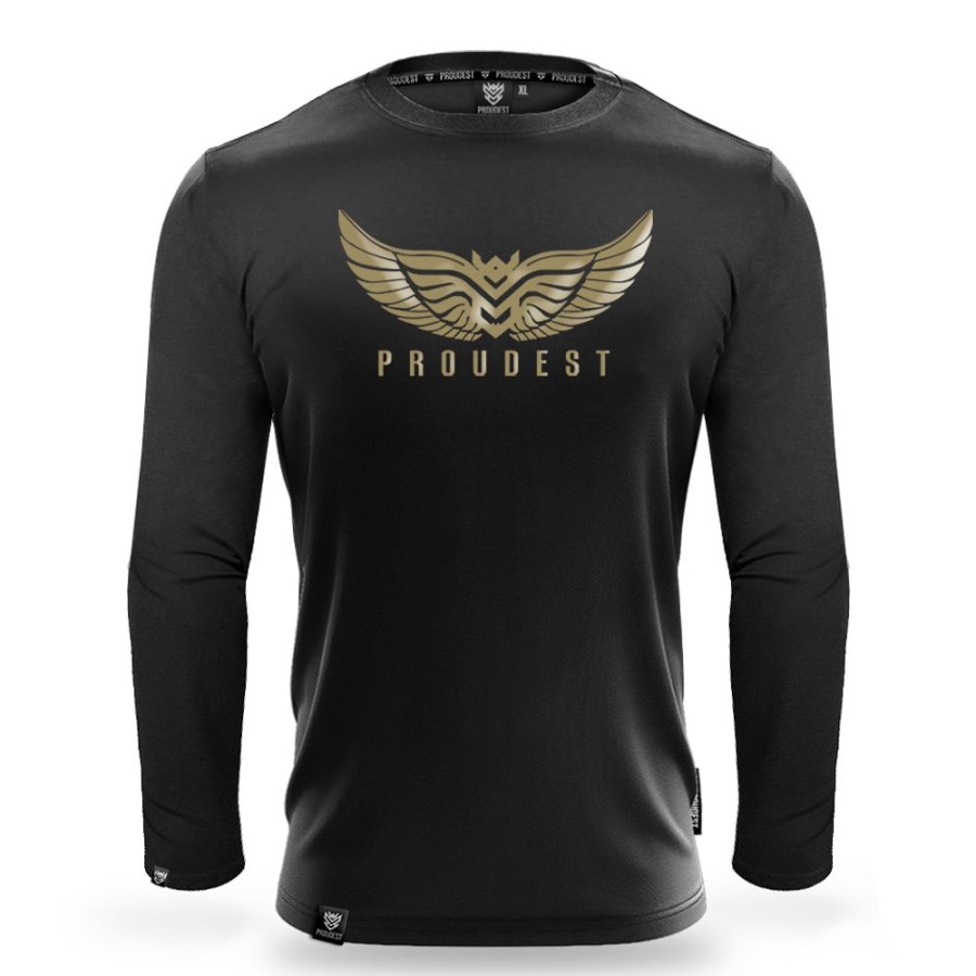 Mezczyzna Proudest | Longsleeve Wings Black