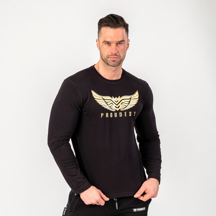 Mezczyzna Proudest | Longsleeve Wings Black