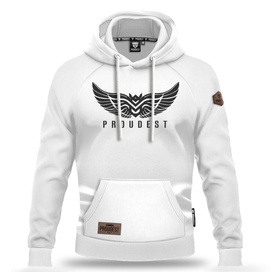 Mezczyzna Proudest | Bluza Kangurka Wings White