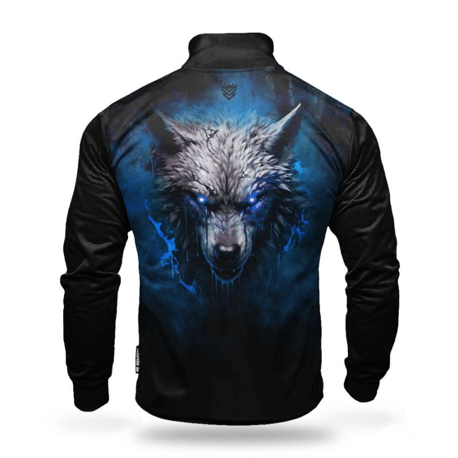 Mezczyzna Proudest | Bluza Rozpinana Ze Stojka Cyber Wolf Blue