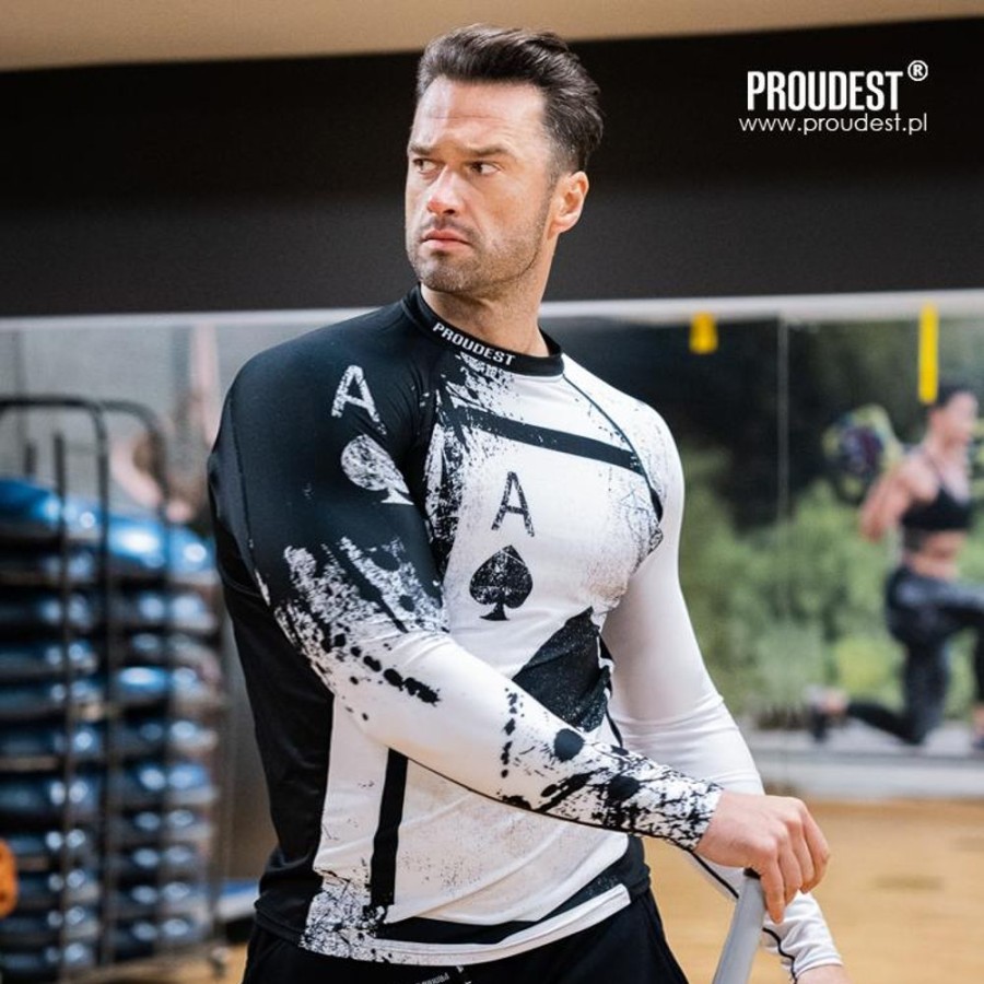 Mezczyzna Proudest | Rashguard Dlugi Rekaw As-Art White