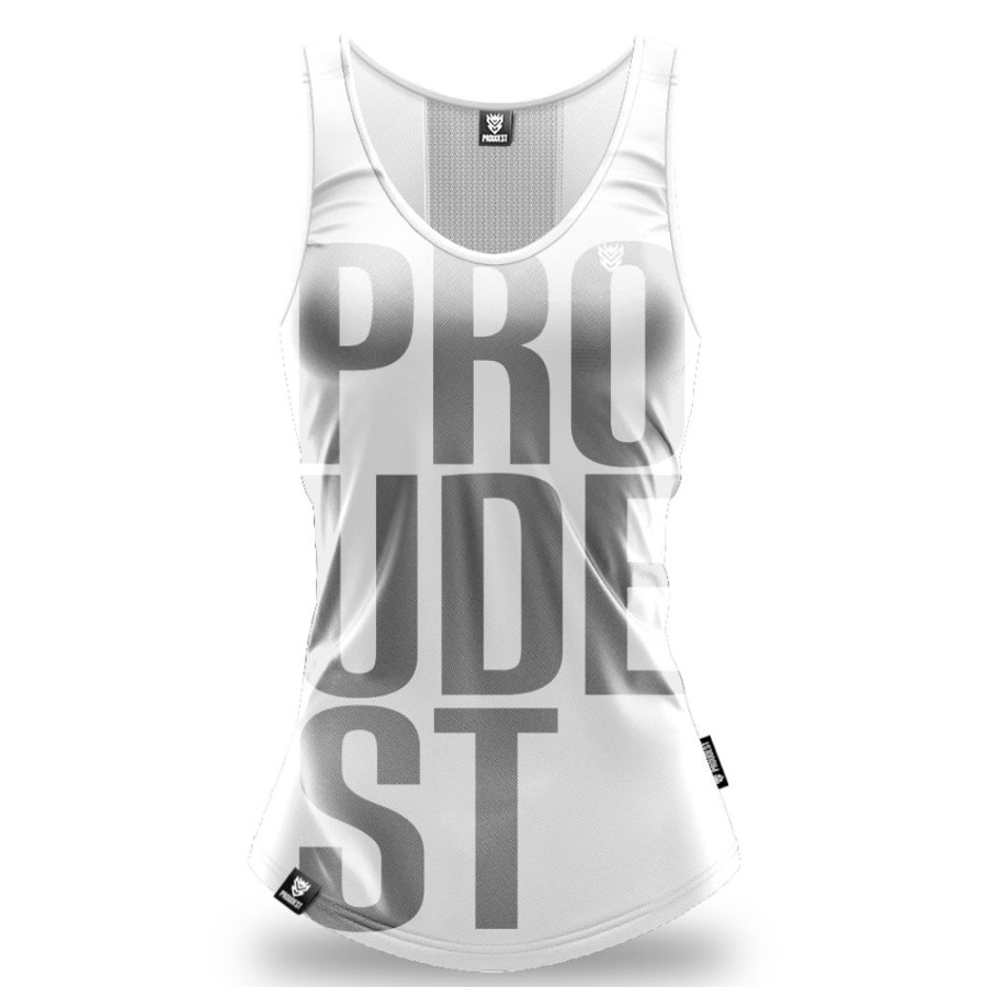 Kobieta Proudest | Tank Top Damski Sportowy Big White