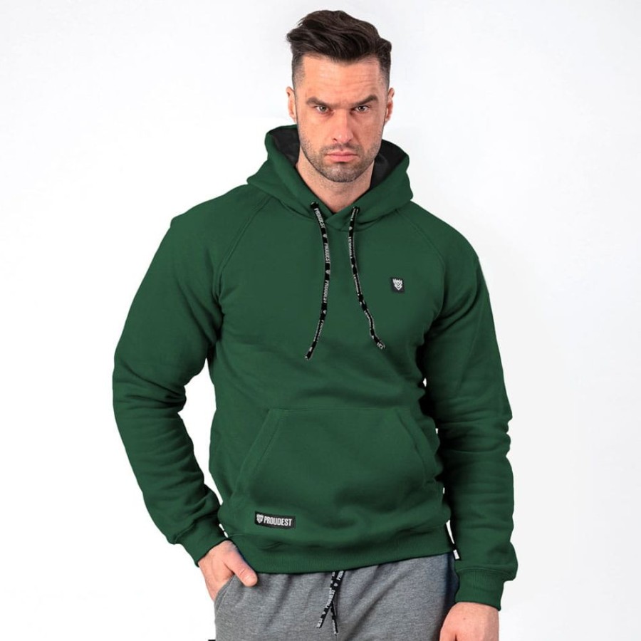 Mezczyzna Proudest | Bluza Kangurka Dark Green Pro