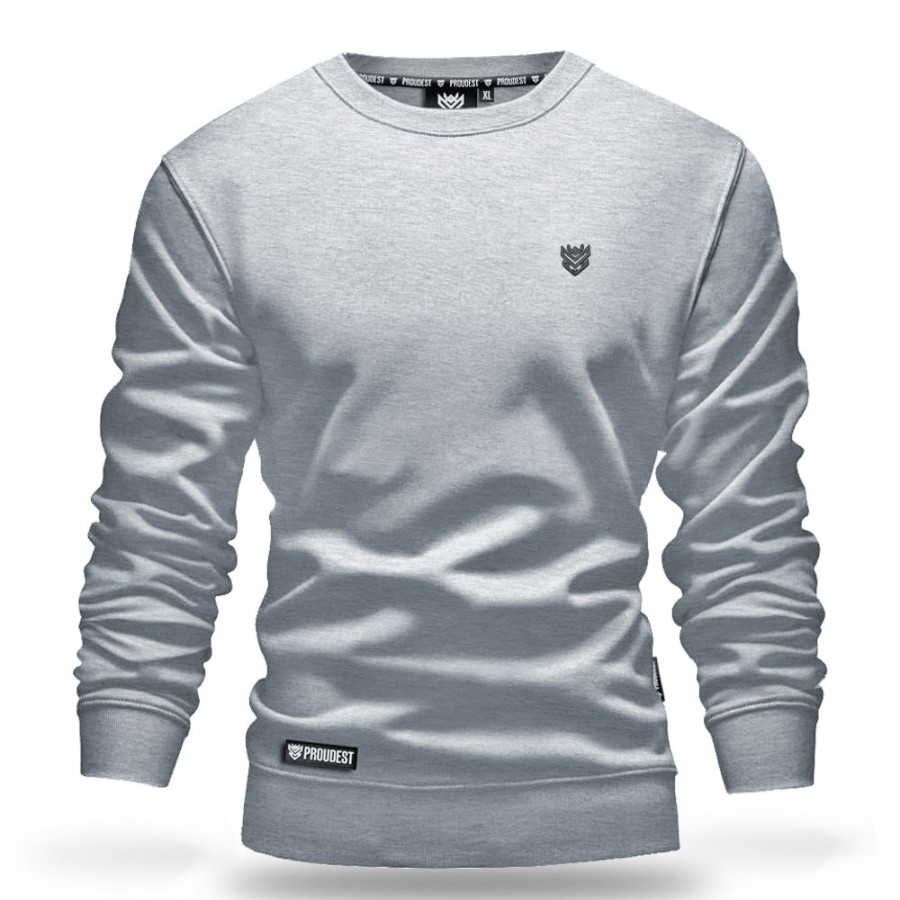 Mezczyzna Proudest | Bluza Klasyczna Light Gray