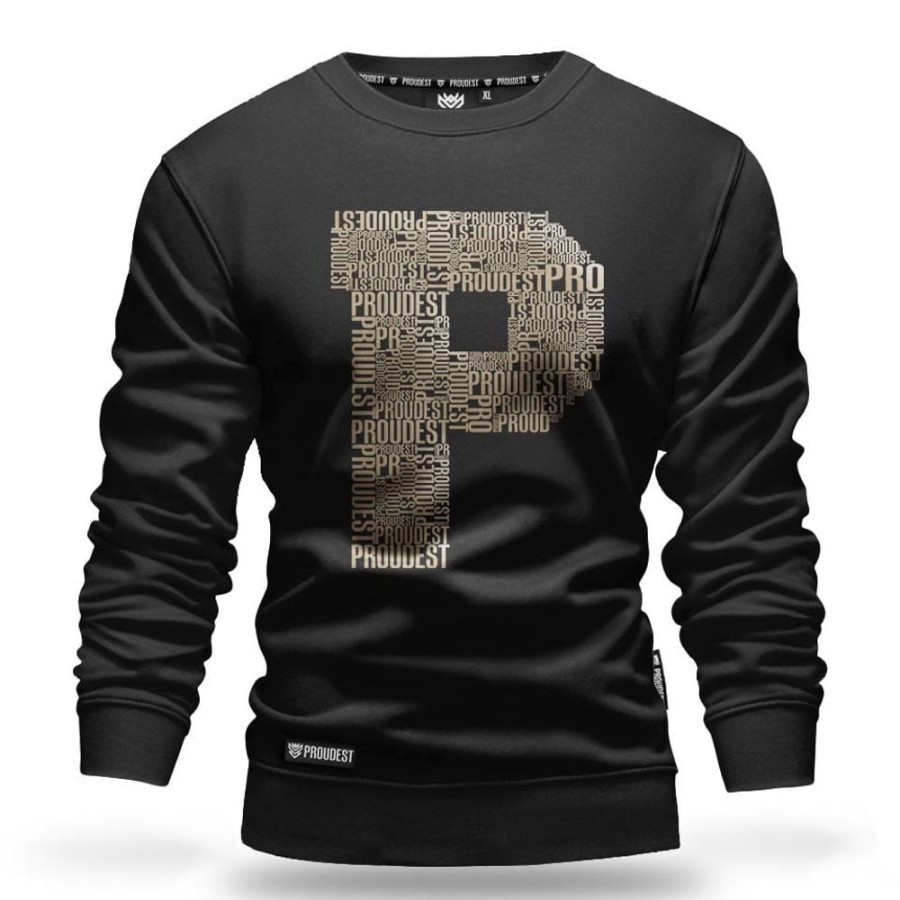 Mezczyzna Proudest | Bluza Klasyczna P Gold Black