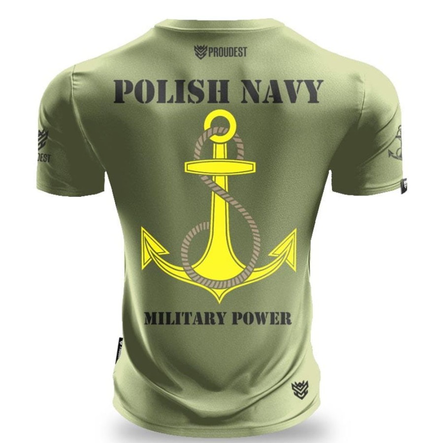 Mezczyzna Proudest | Koszulka Slim Military Navy Green