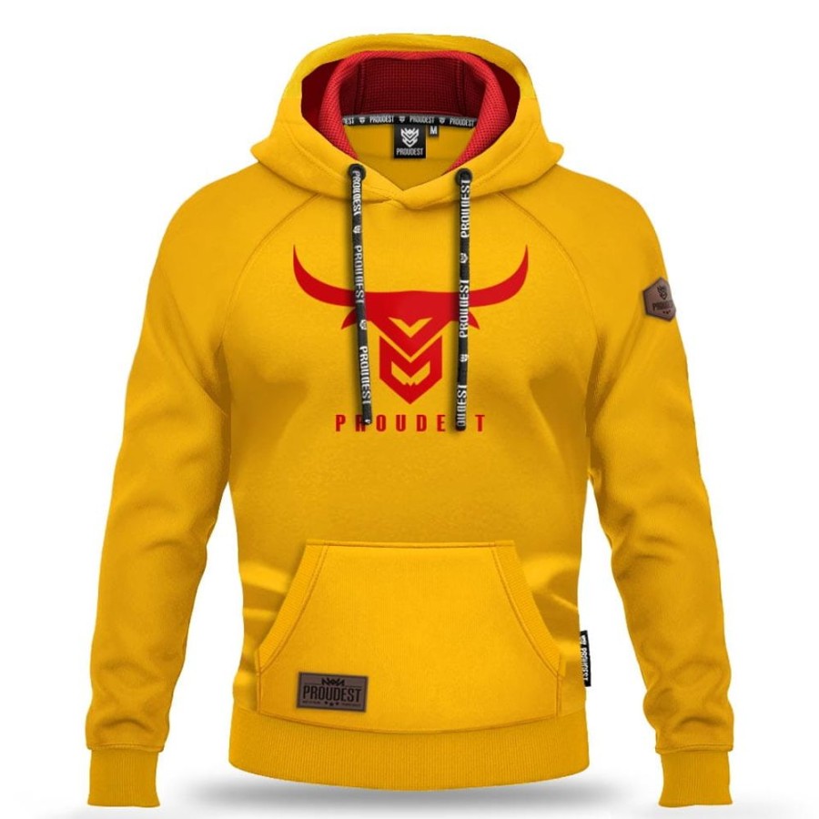 Mezczyzna Proudest | Bluza Kangurka Bull Yellow