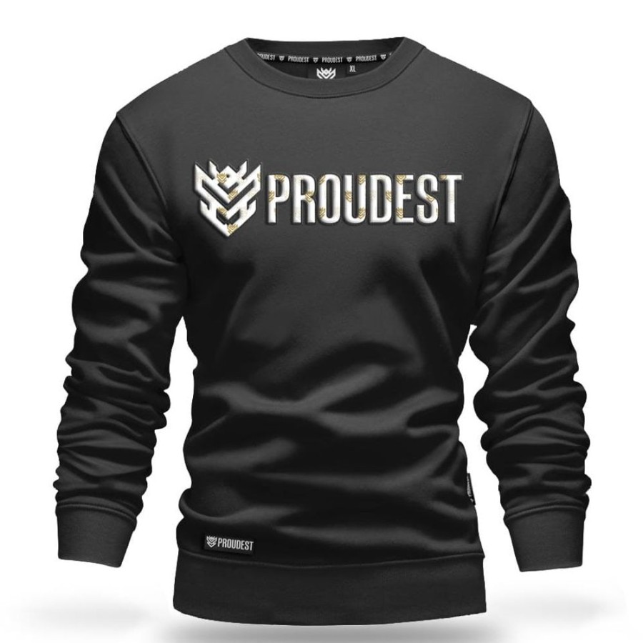 Mezczyzna Proudest | Bluza Klasyczna Black Logo Prestige