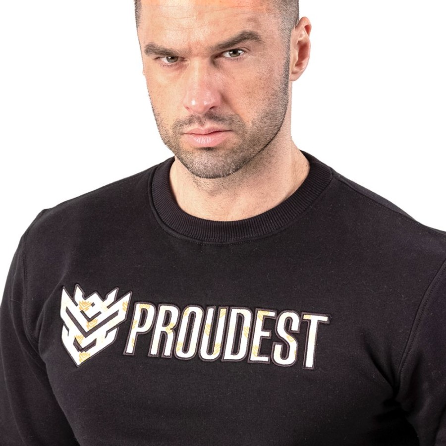 Mezczyzna Proudest | Bluza Klasyczna Black Logo Prestige