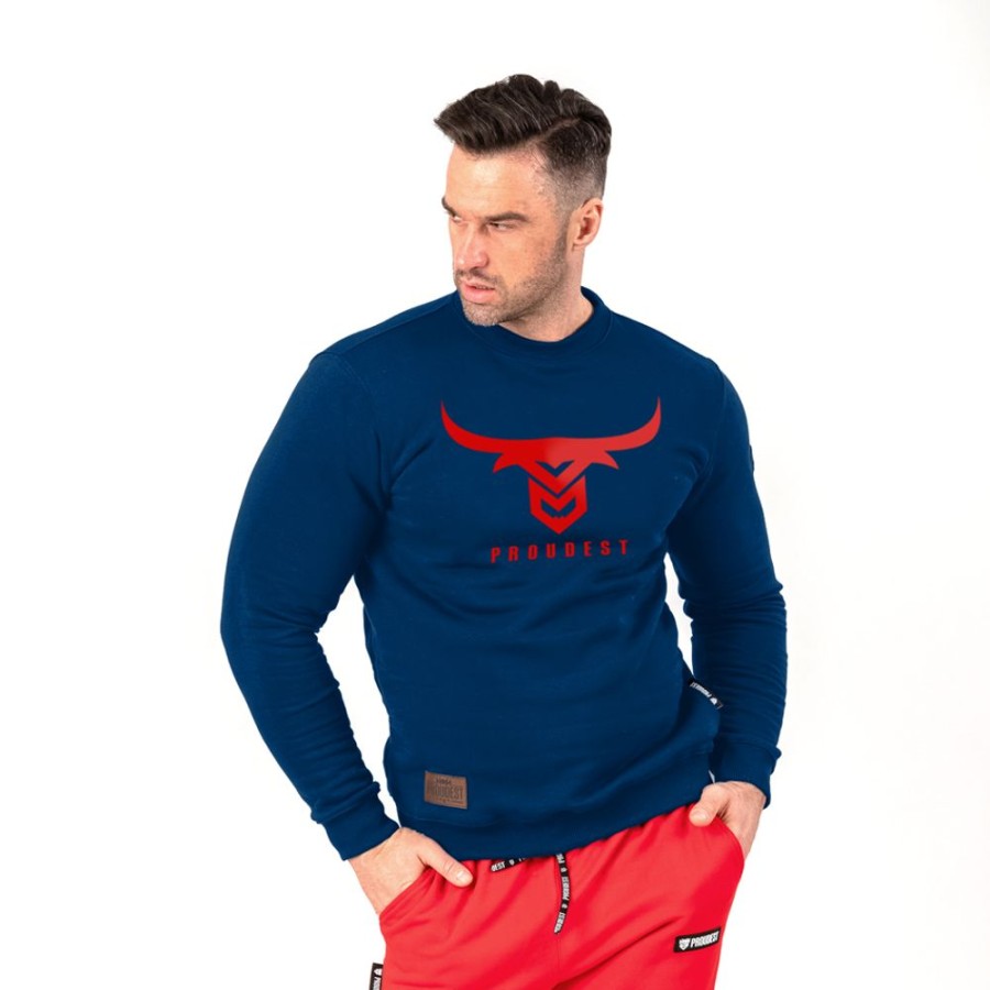 Mezczyzna Proudest | Bluza Klasyczna Bull Dark Blue