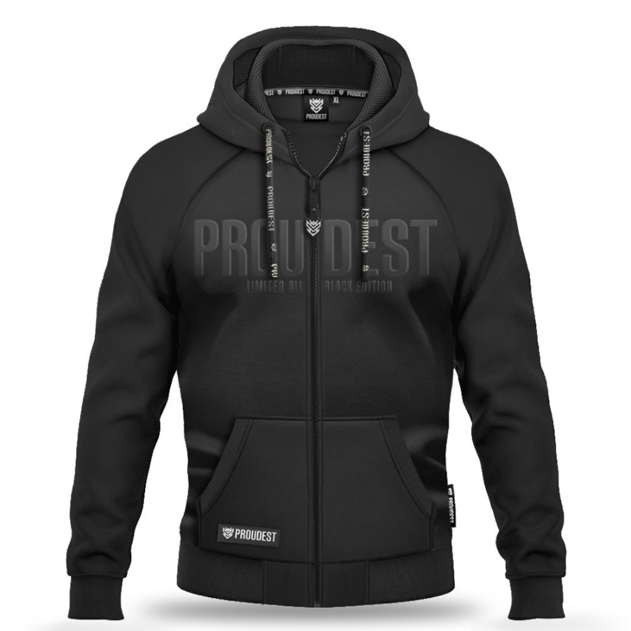 Mezczyzna Proudest | Bluza Rozpinana All Black