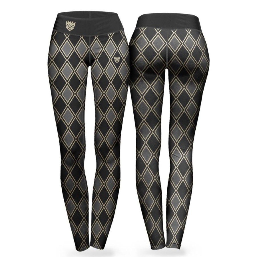 Kobieta Proudest | Legginsy Damskie Geometric Gold