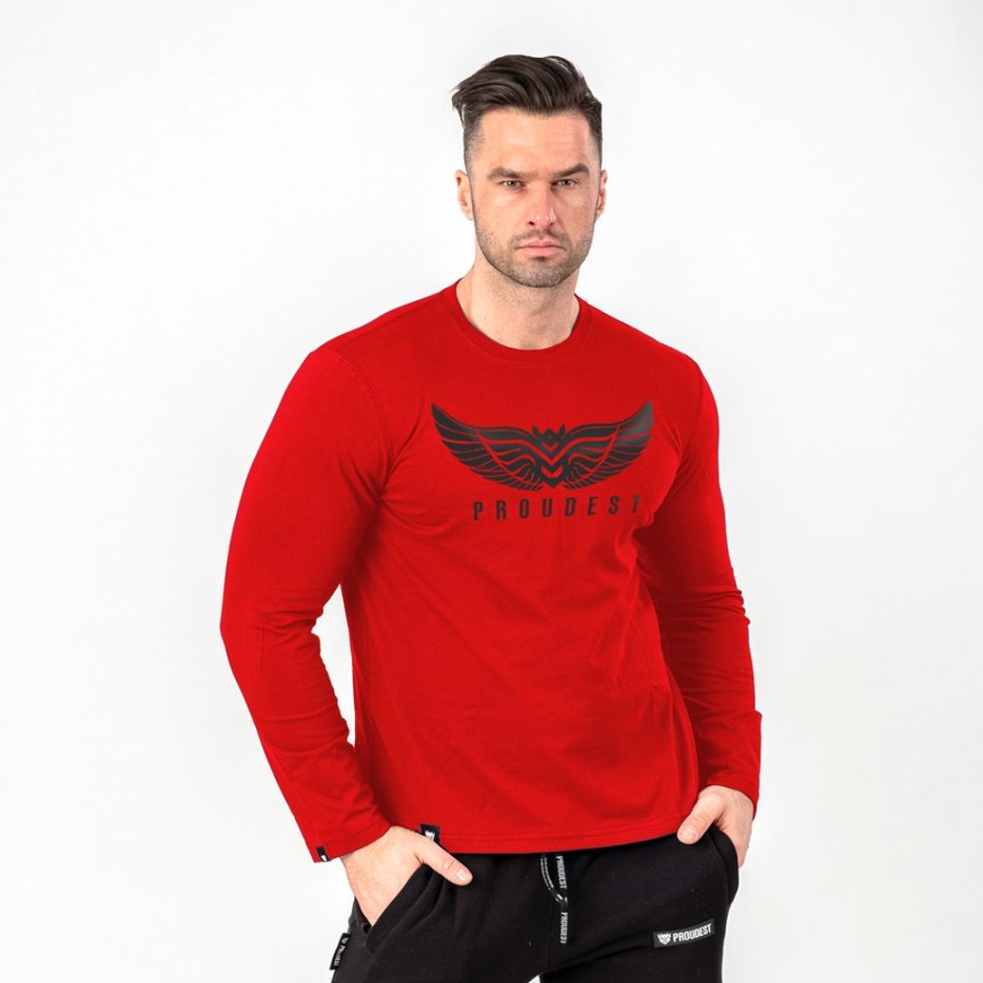 Mezczyzna Proudest | Longsleeve Wings Red