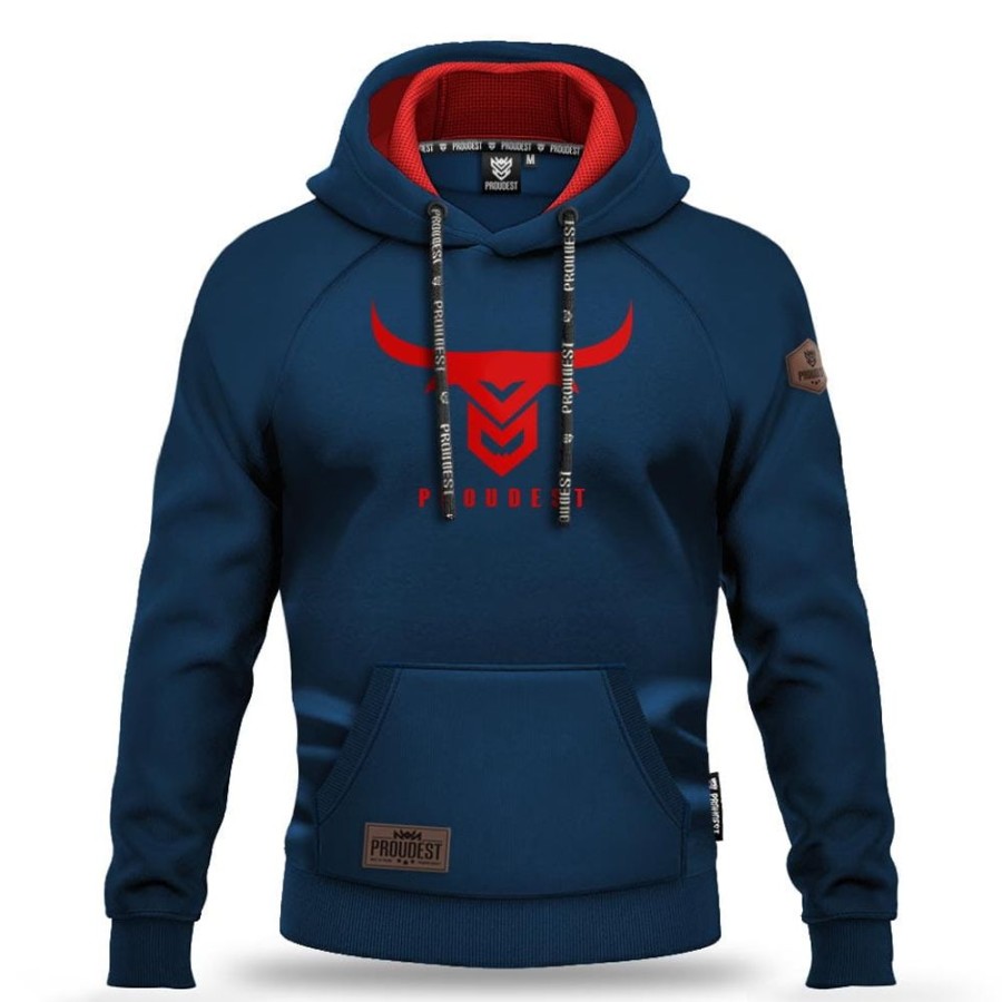 Mezczyzna Proudest | Bluza Kangurka Bull Dark Blue