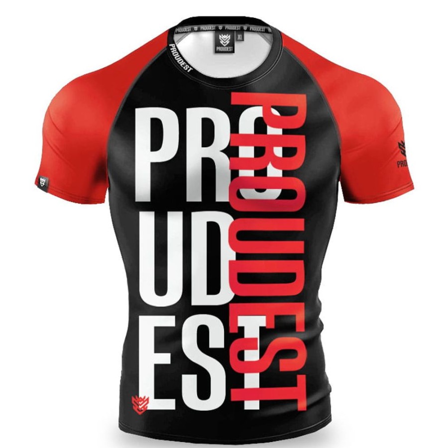 Mezczyzna Proudest | Rashguard Krotki Big Red