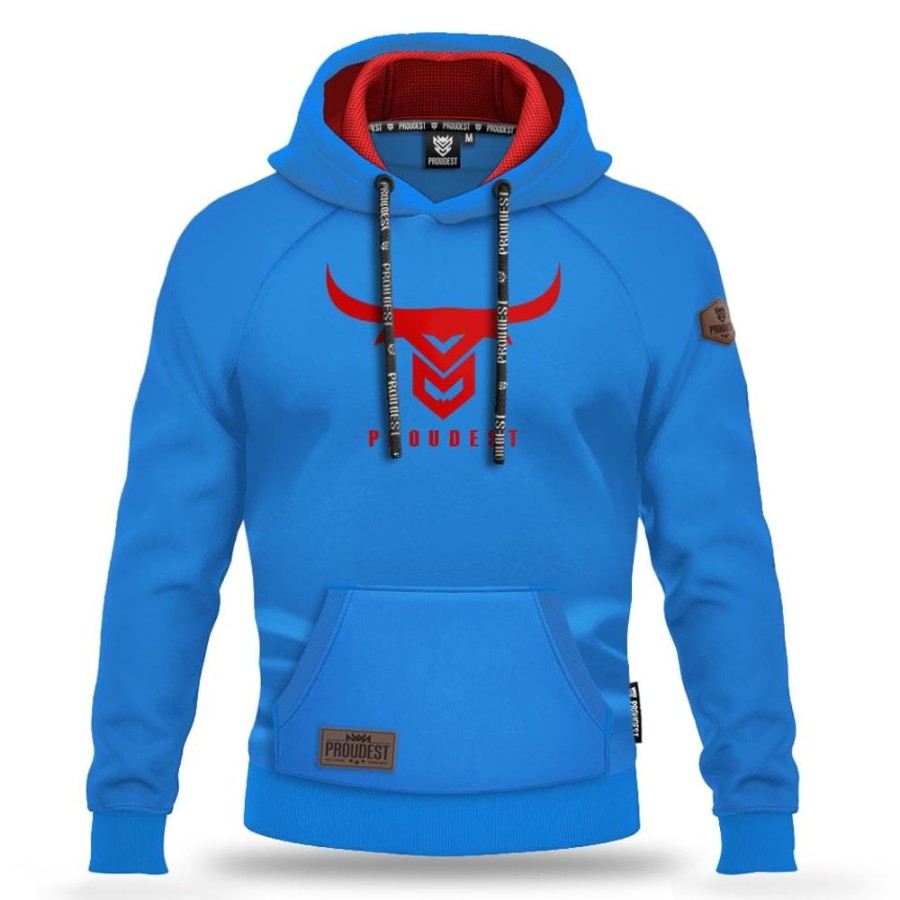 Mezczyzna Proudest | Bluza Kangurka Bull Blue