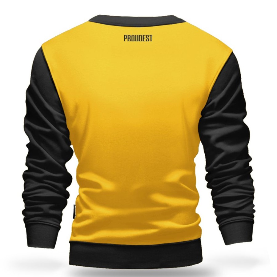 Mezczyzna Proudest | Bluza Klasyczna Yellow&Black