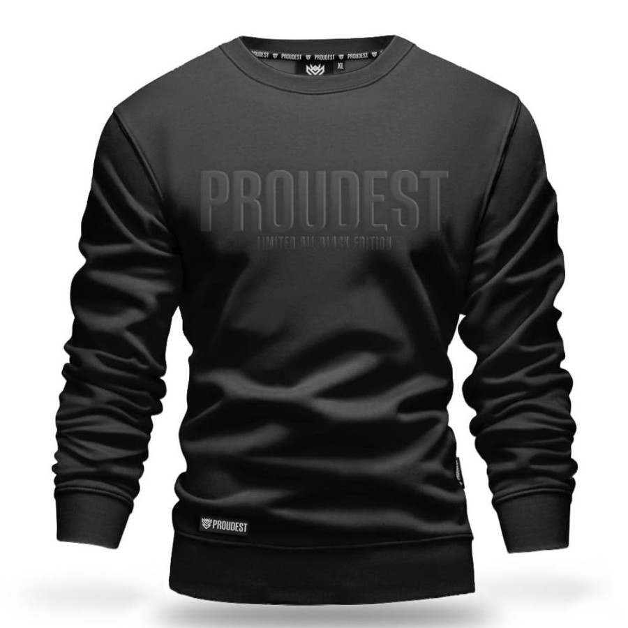 Mezczyzna Proudest | Bluza Klasyczna All Black