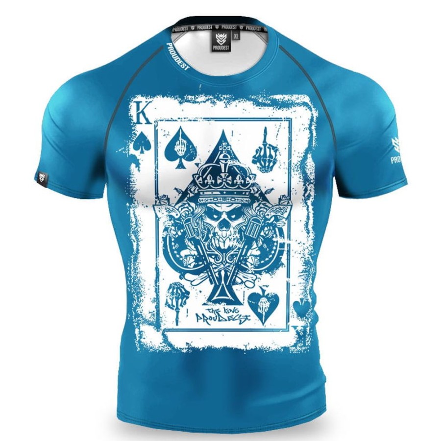 Mezczyzna Proudest | Rashguard Krotki King Card Blue