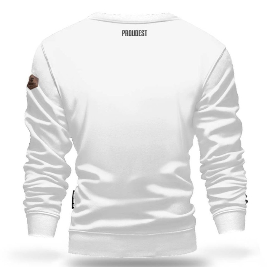 Mezczyzna Proudest | Bluza Klasyczna Mix Lion White