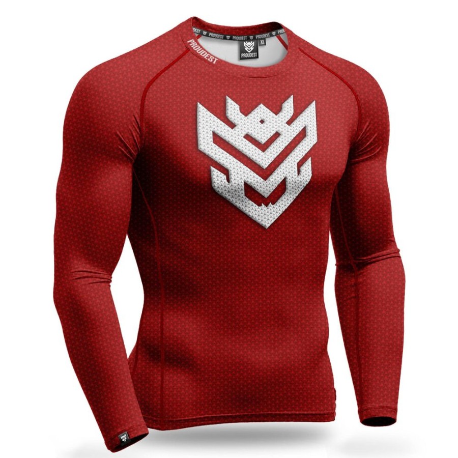 Mezczyzna Proudest | Rashguard Dlugi Rekaw Hero Red