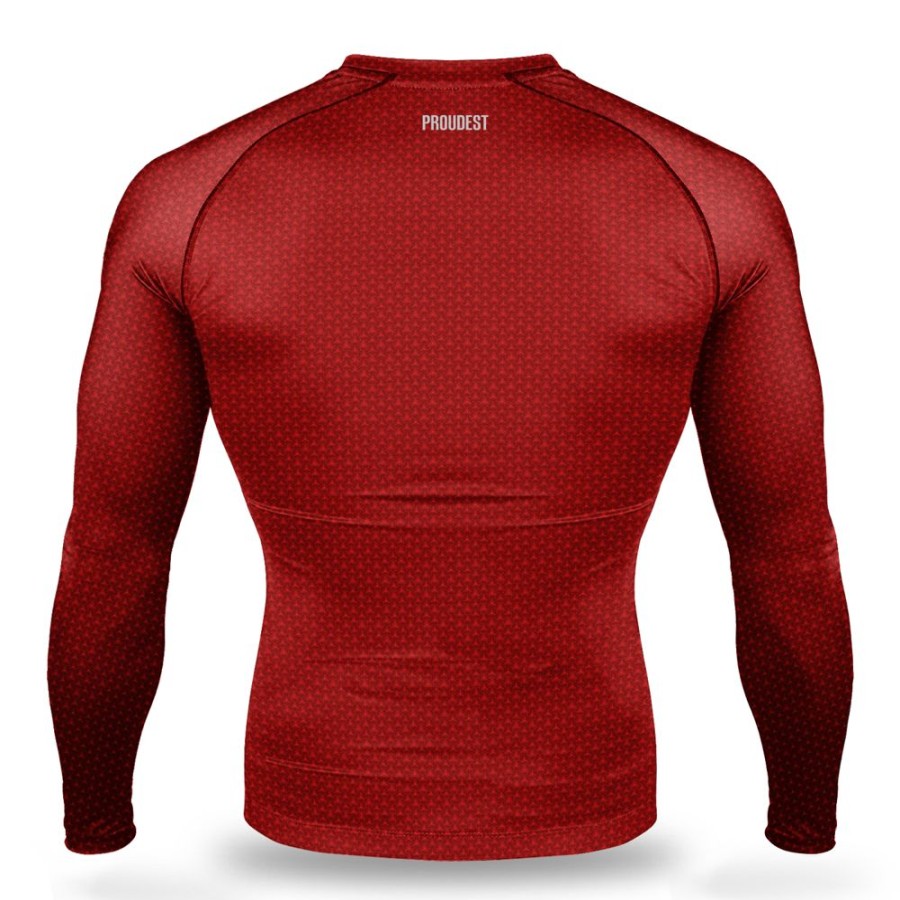 Mezczyzna Proudest | Rashguard Dlugi Rekaw Hero Red