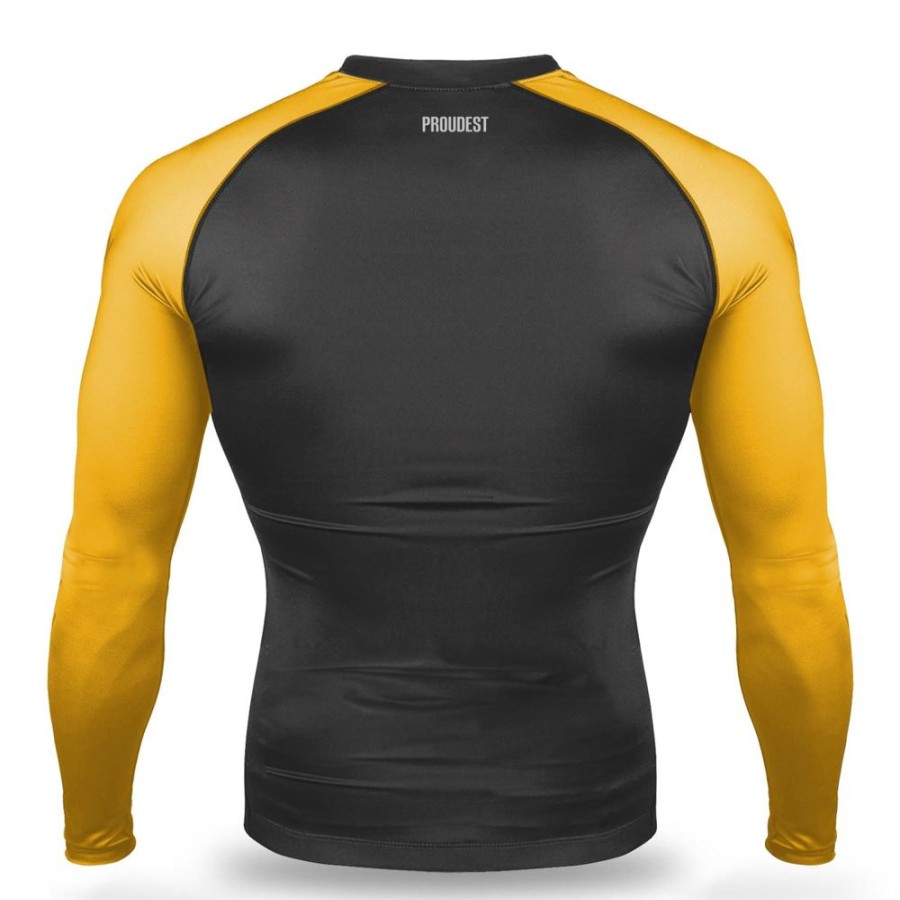 Mezczyzna Proudest | Rashguard Dlugi Rekaw Black & Yellow