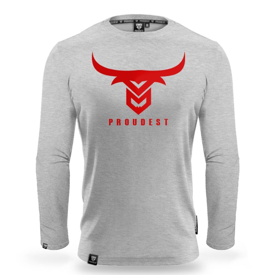 Mezczyzna Proudest | Longsleeve Bull Gray