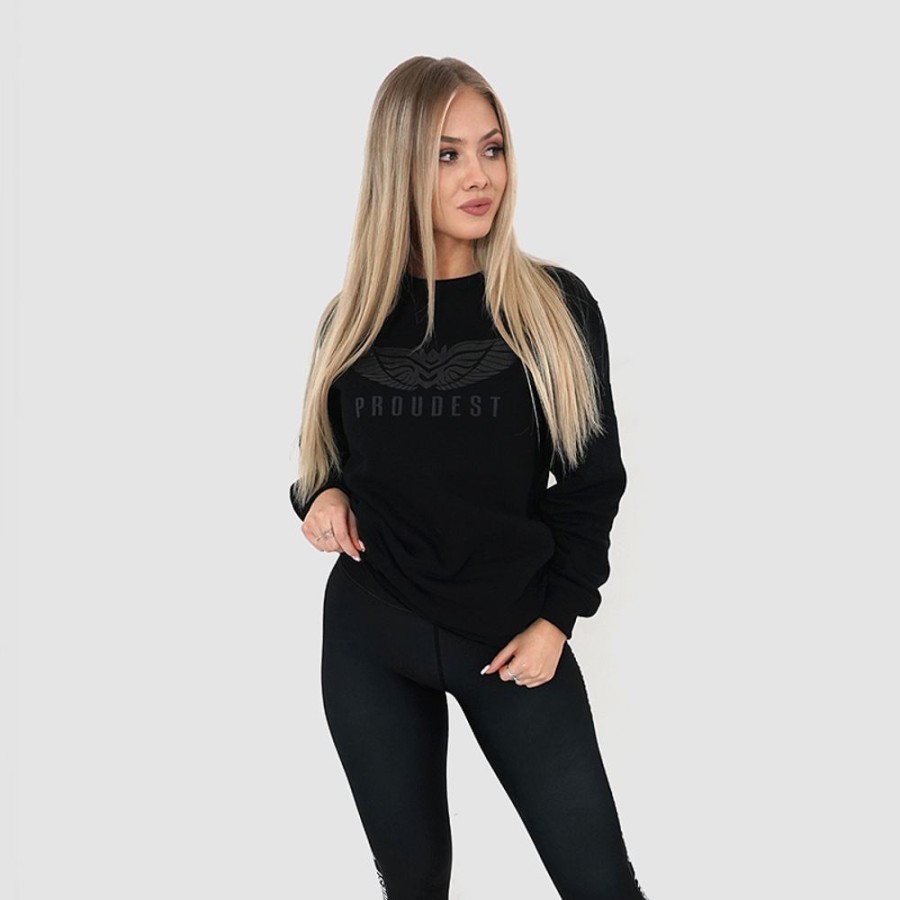 Kobieta Proudest | Bluza Klasyczna Damska Wings All Black