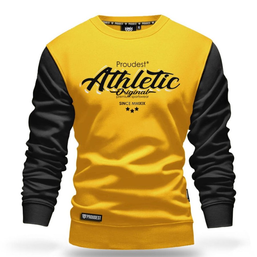 Mezczyzna Proudest | Bluza Klasyczna Athletics Yellow Double