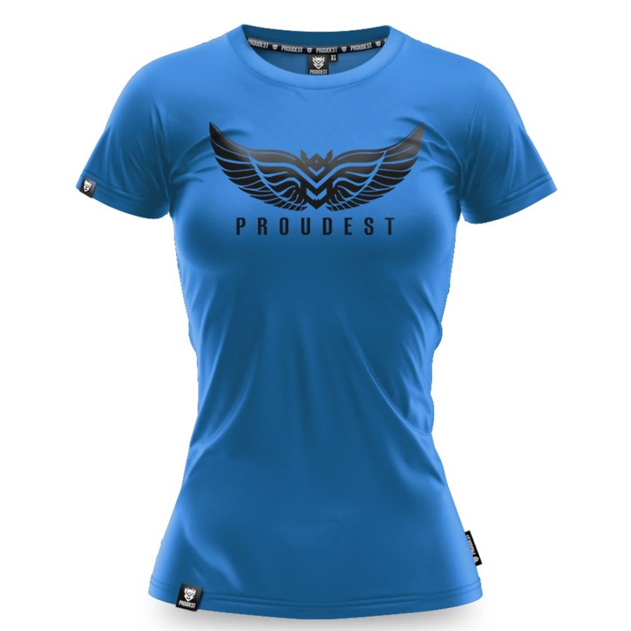 Kobieta Proudest | Koszulka Bawelniana Damska Wings Blue