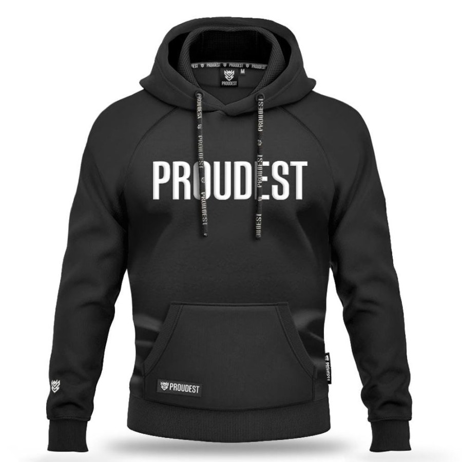 Mezczyzna Proudest | Bluza Kangurka Big Logo Black