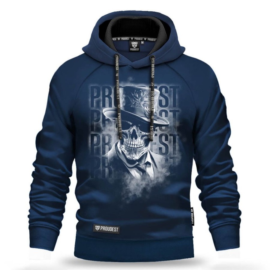 Mezczyzna Proudest | Bluza Z Kapturem Gentleman Skull Dark Blue