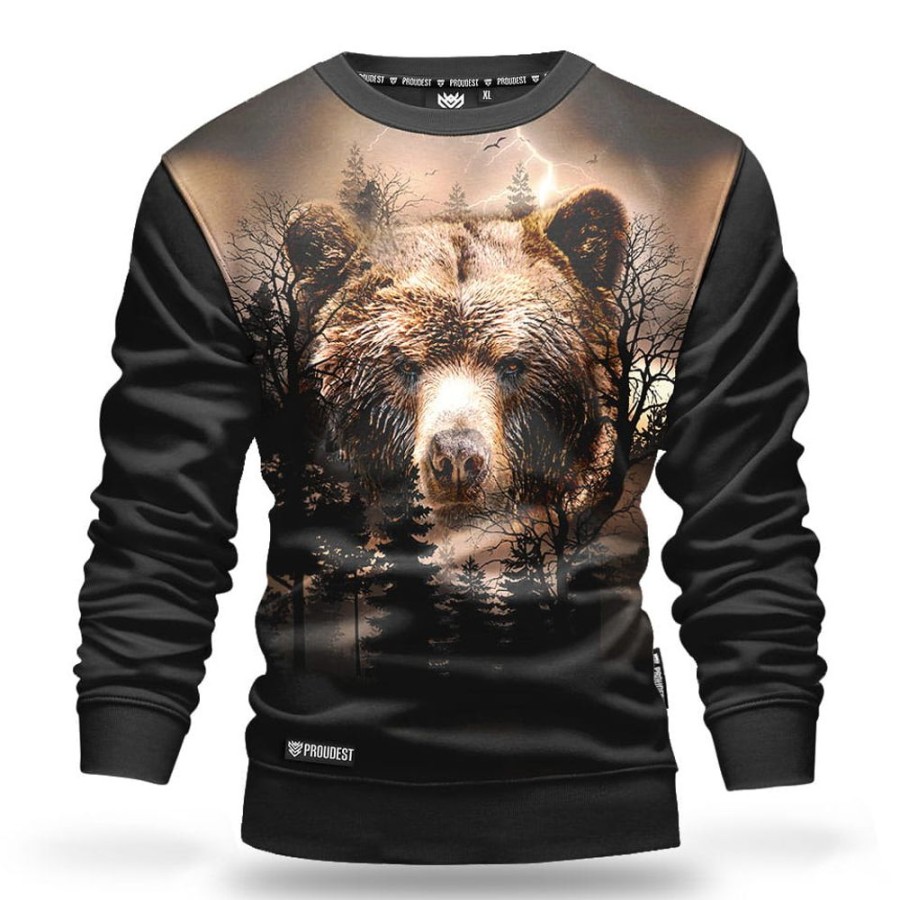 Mezczyzna Proudest | Bluza Klasyczna Mix Wild Bear Brown