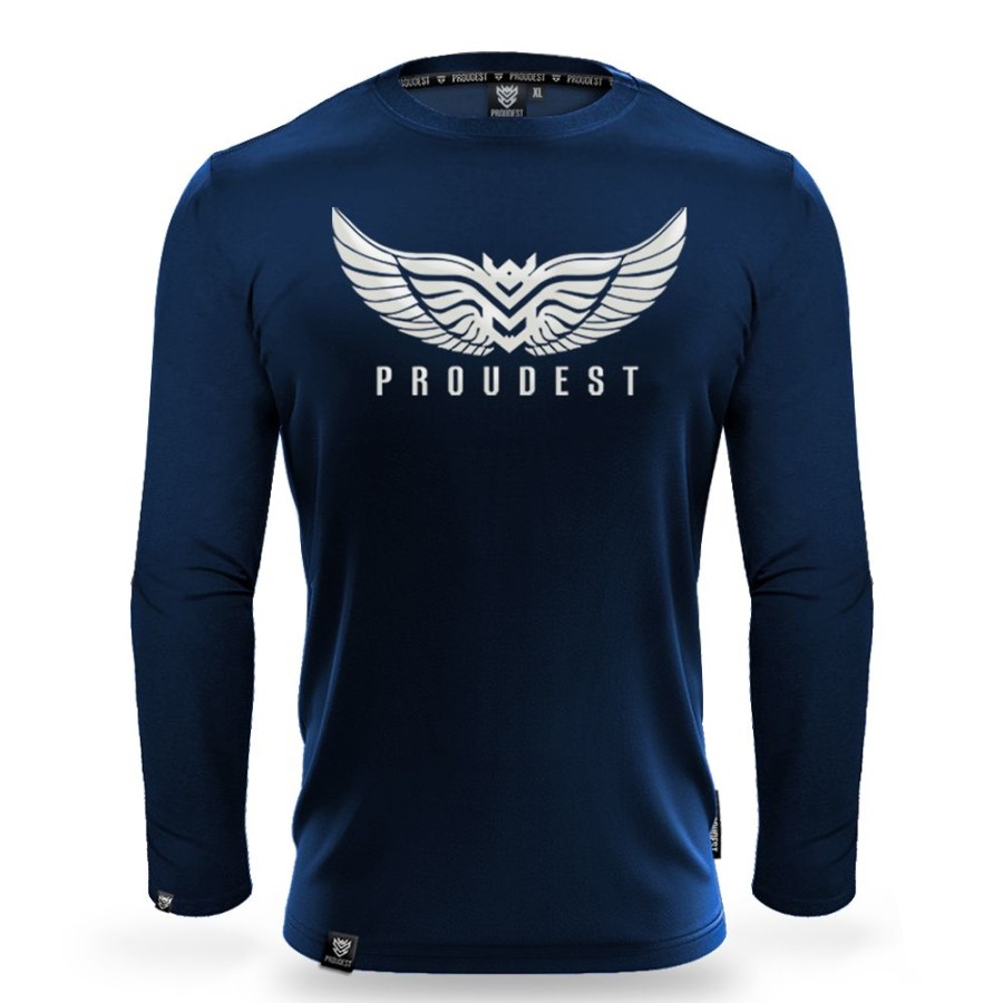 Mezczyzna Proudest | Longsleeve Wings Dark Blue