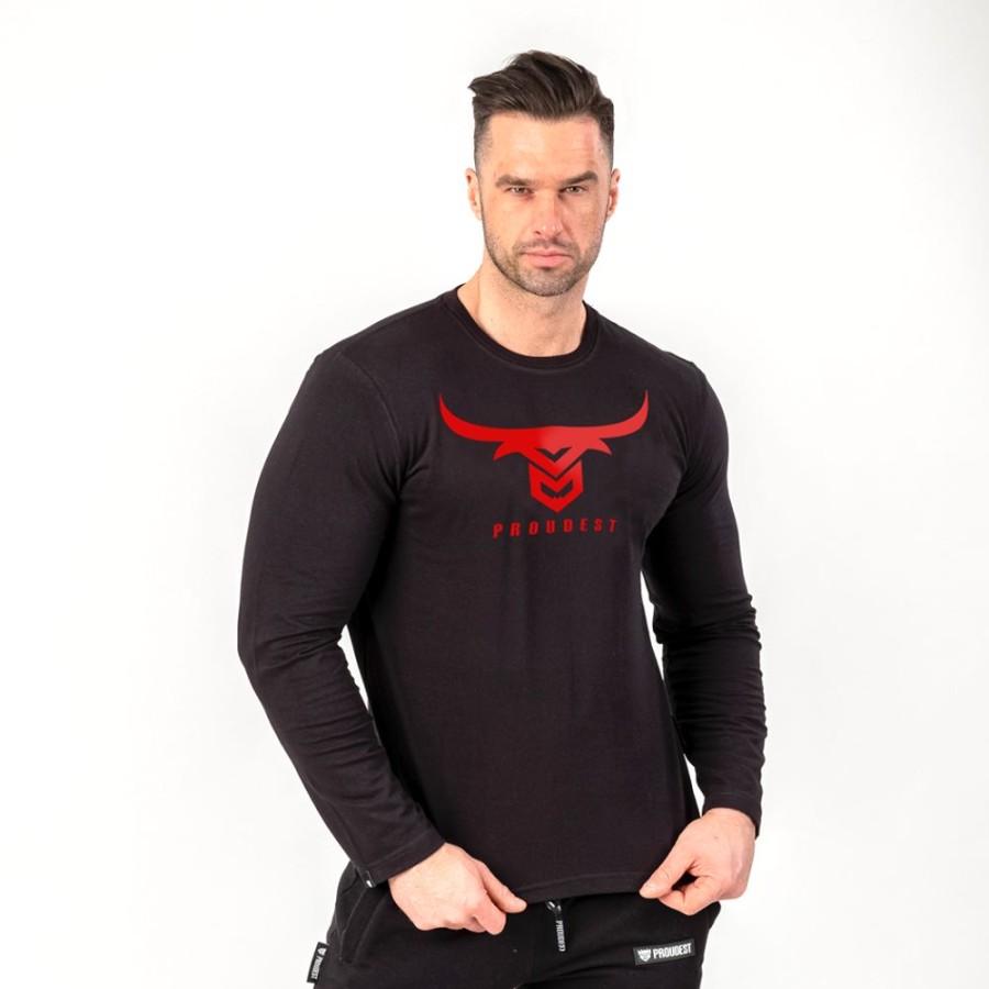 Mezczyzna Proudest | Longsleeve Bull Black