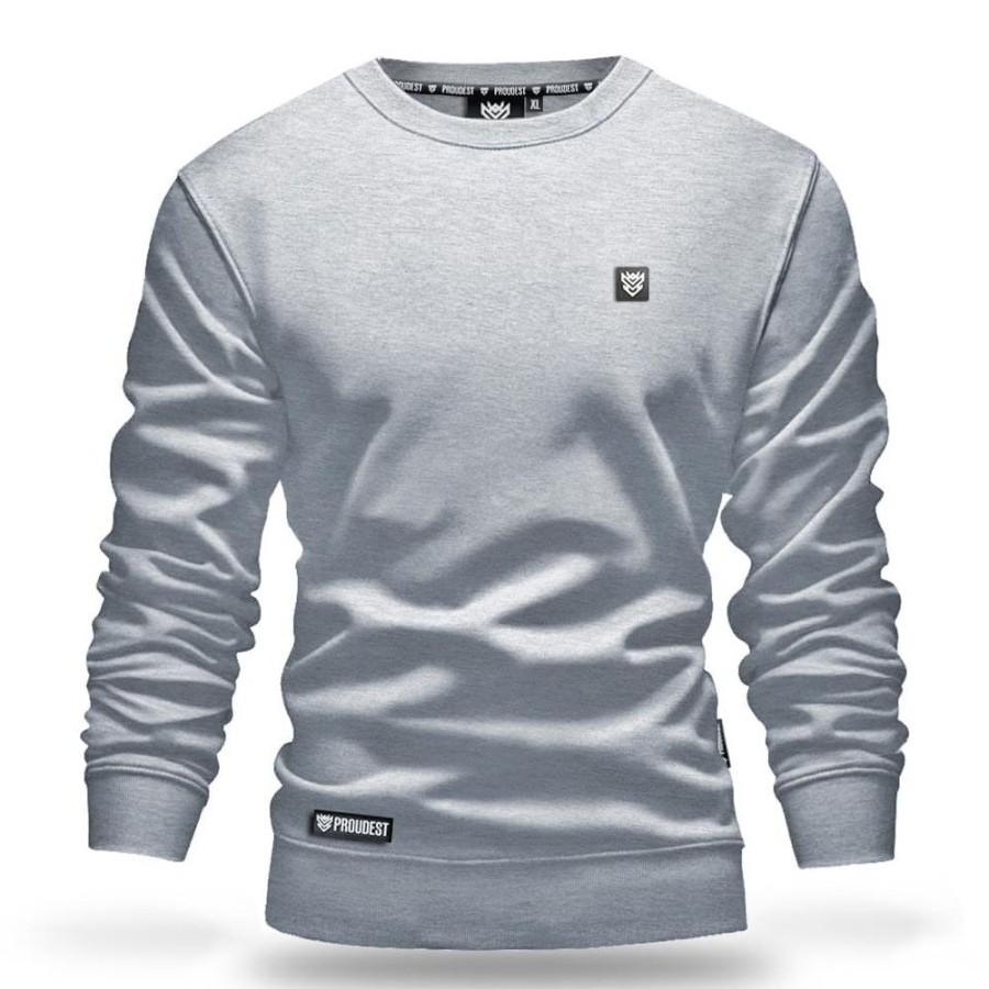 Mezczyzna Proudest | Bluza Klasyczna Light Gray Pro