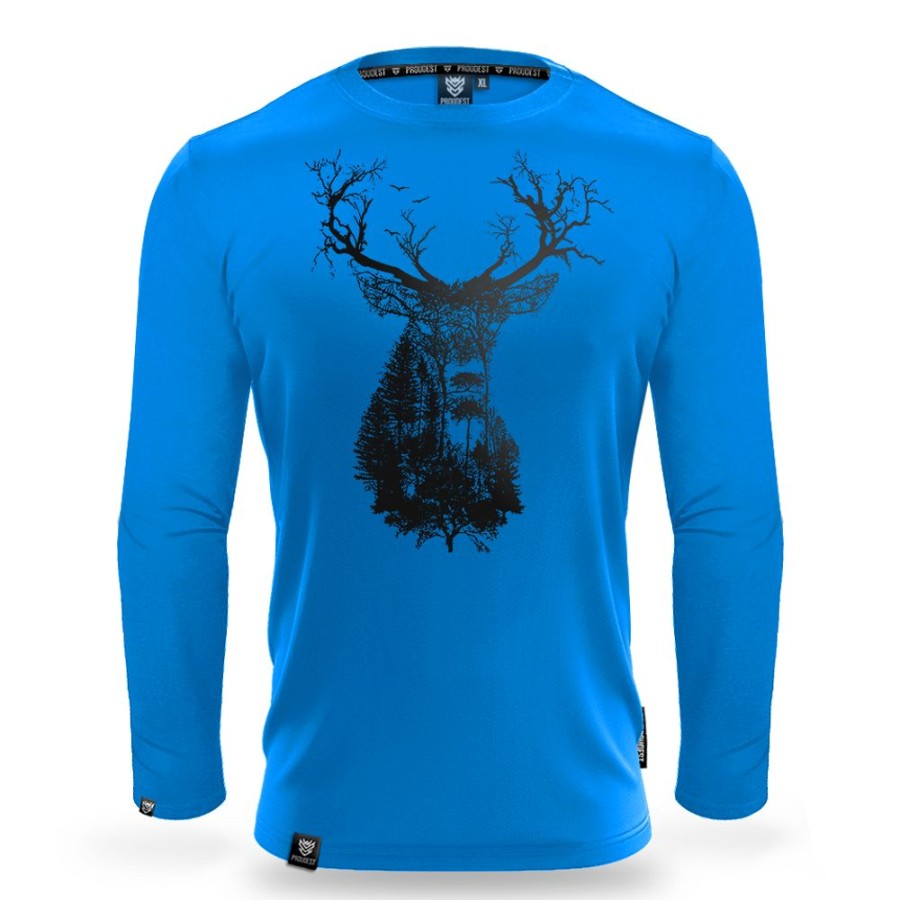 Mezczyzna Proudest | Longsleeve Deep Forest Deer Blue