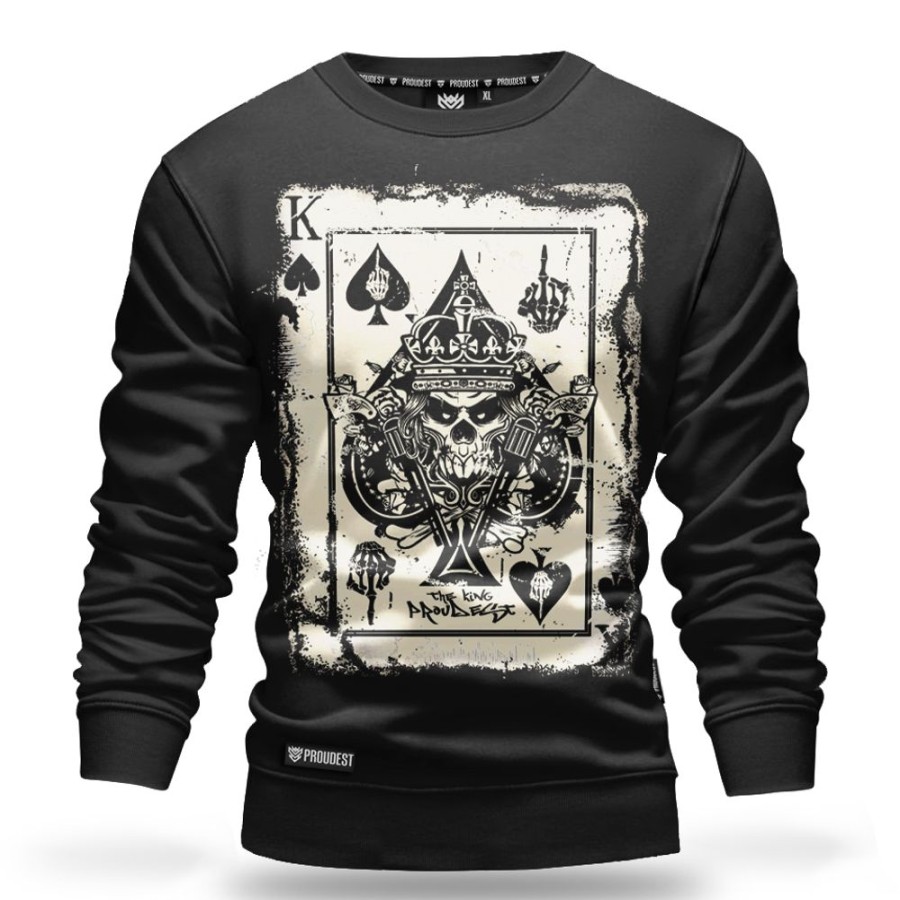 Mezczyzna Proudest | Bluza Klasyczna King Card Black