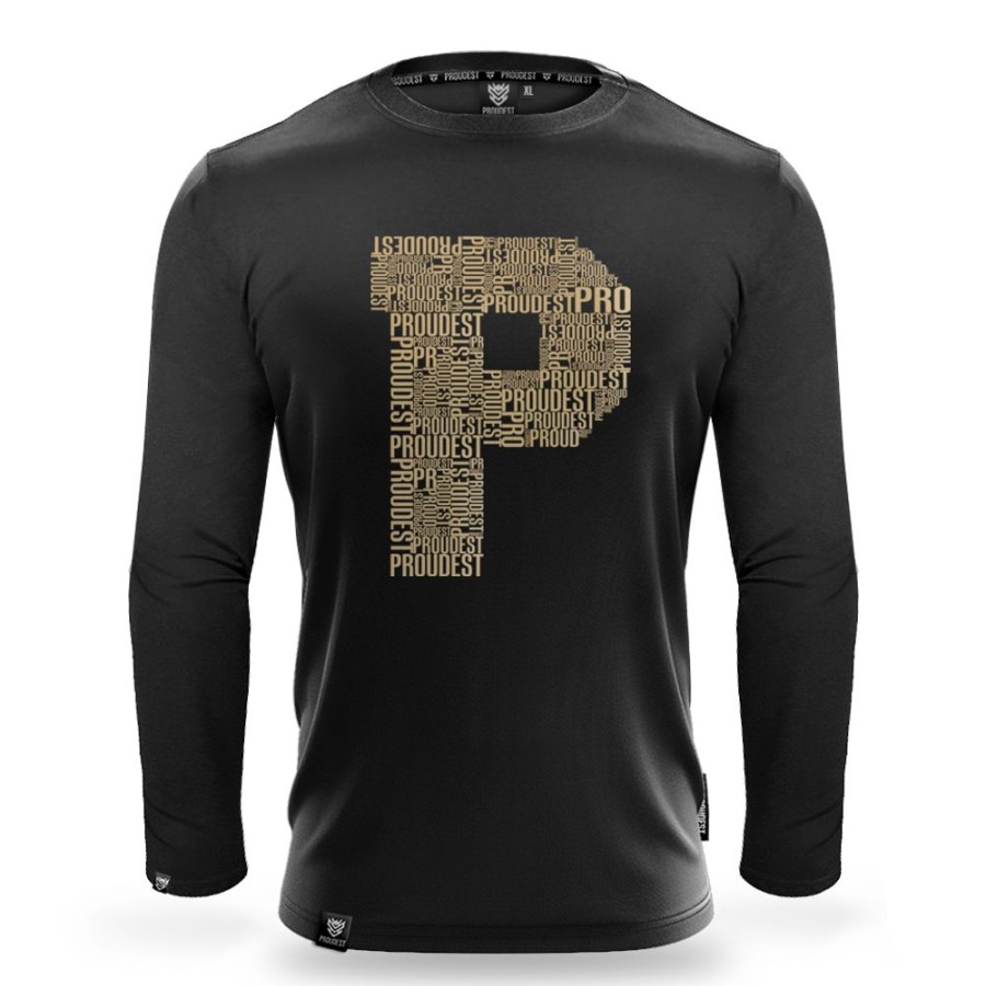 Mezczyzna Proudest | Longsleeve P Gold Black