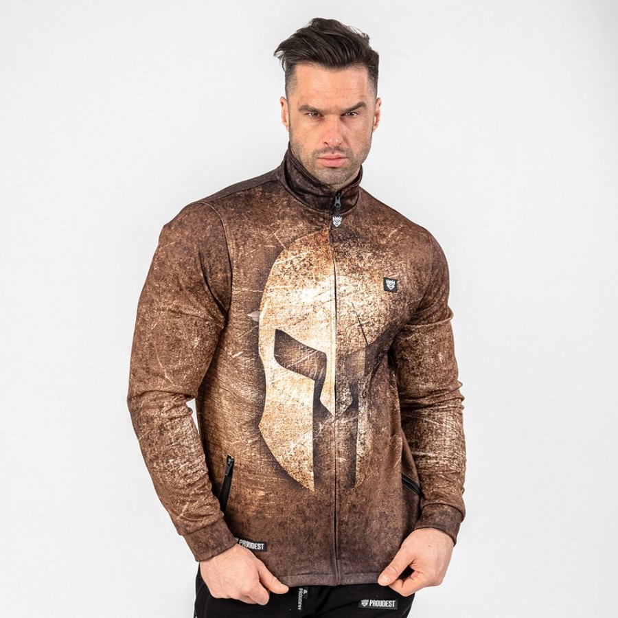 Mezczyzna Proudest | Bluza Rozpinana Ze Stojka The Spartans Brown